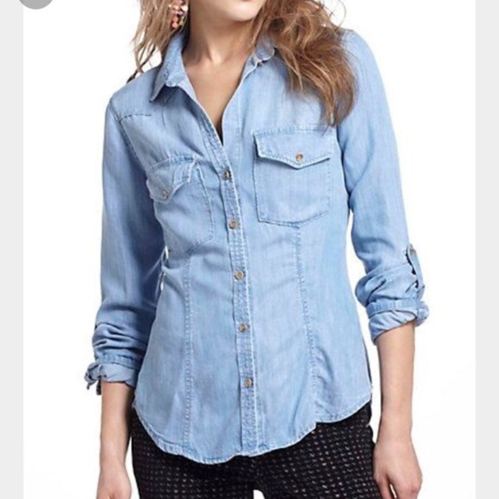 Cloth and stone chambray top